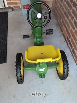 Vintage John Deere 10 Pedal Tractor 3 hole eska Restored