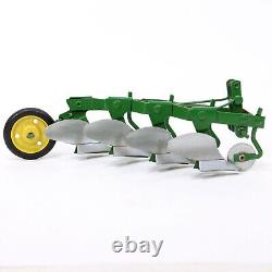 Vintage Original 1/16 Carter John Deere Toy 4 Bottom 3pt Plow Farm Tractor Eska