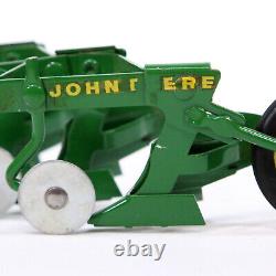 Vintage Original 1/16 Carter John Deere Toy 4 Bottom 3pt Plow Farm Tractor Eska