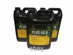 John Deere Équipement d'origine Plus-50 II Huile SAE 15W-40 TY26673 Multi-Pack